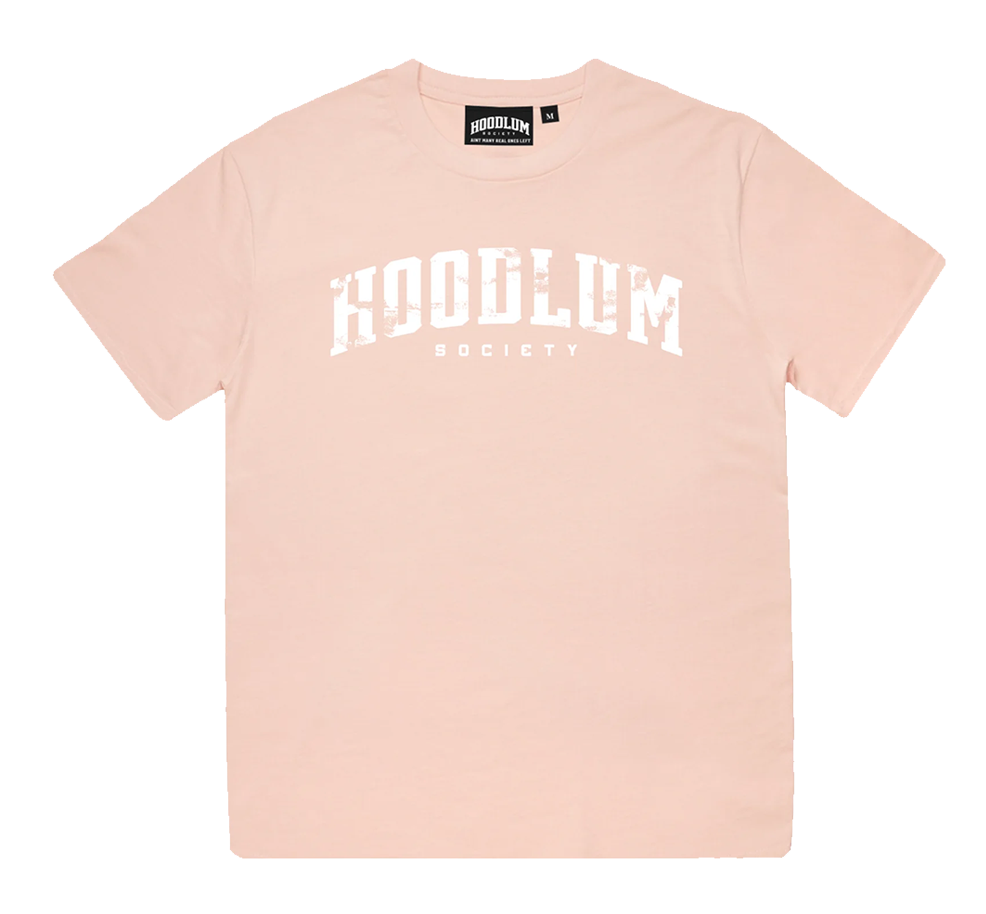 DISTRESSED PALE PINK HOODLUM T-SHIRT