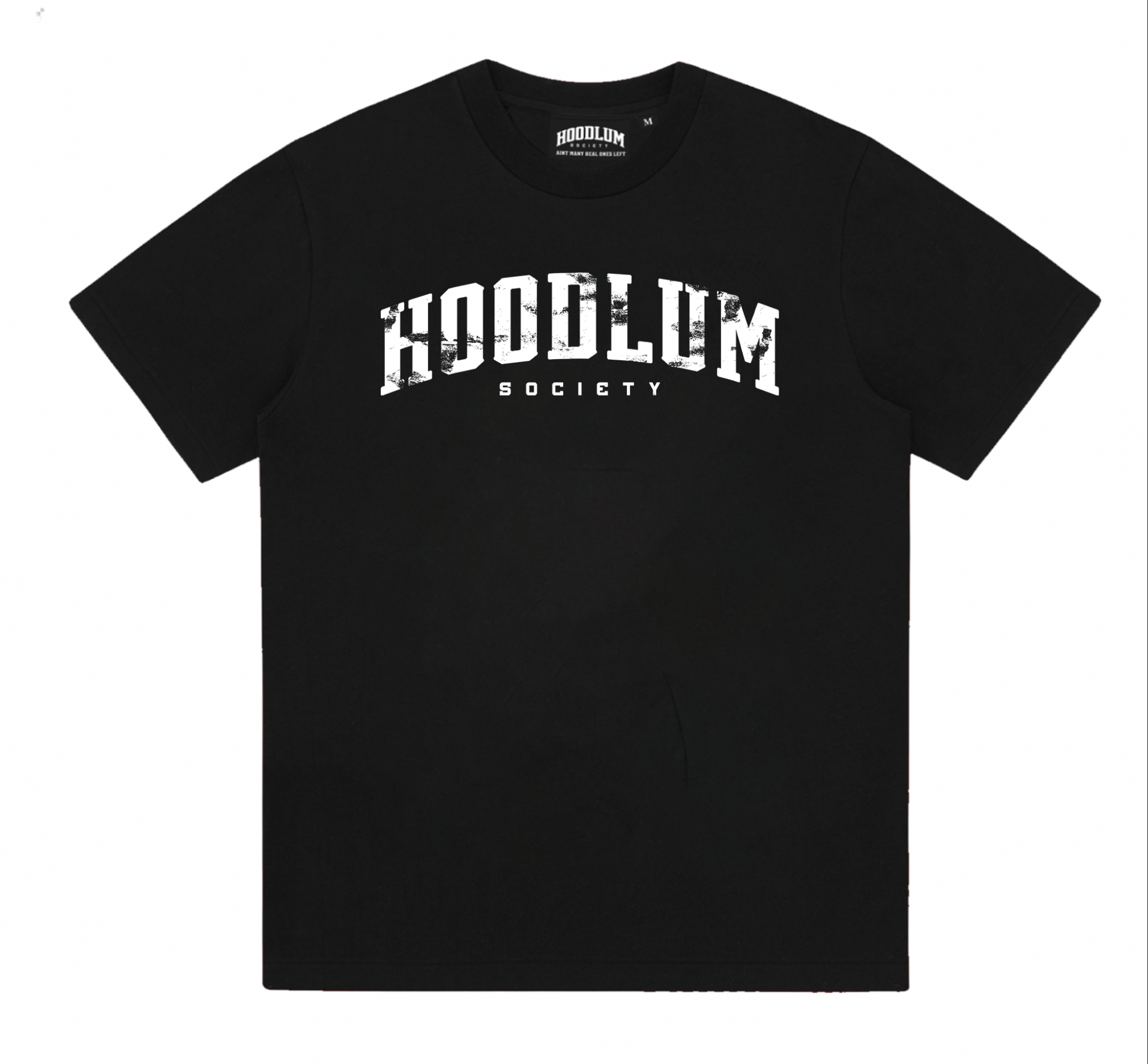 DISTRESSED BLACK HOODLUM T-SHIRT
