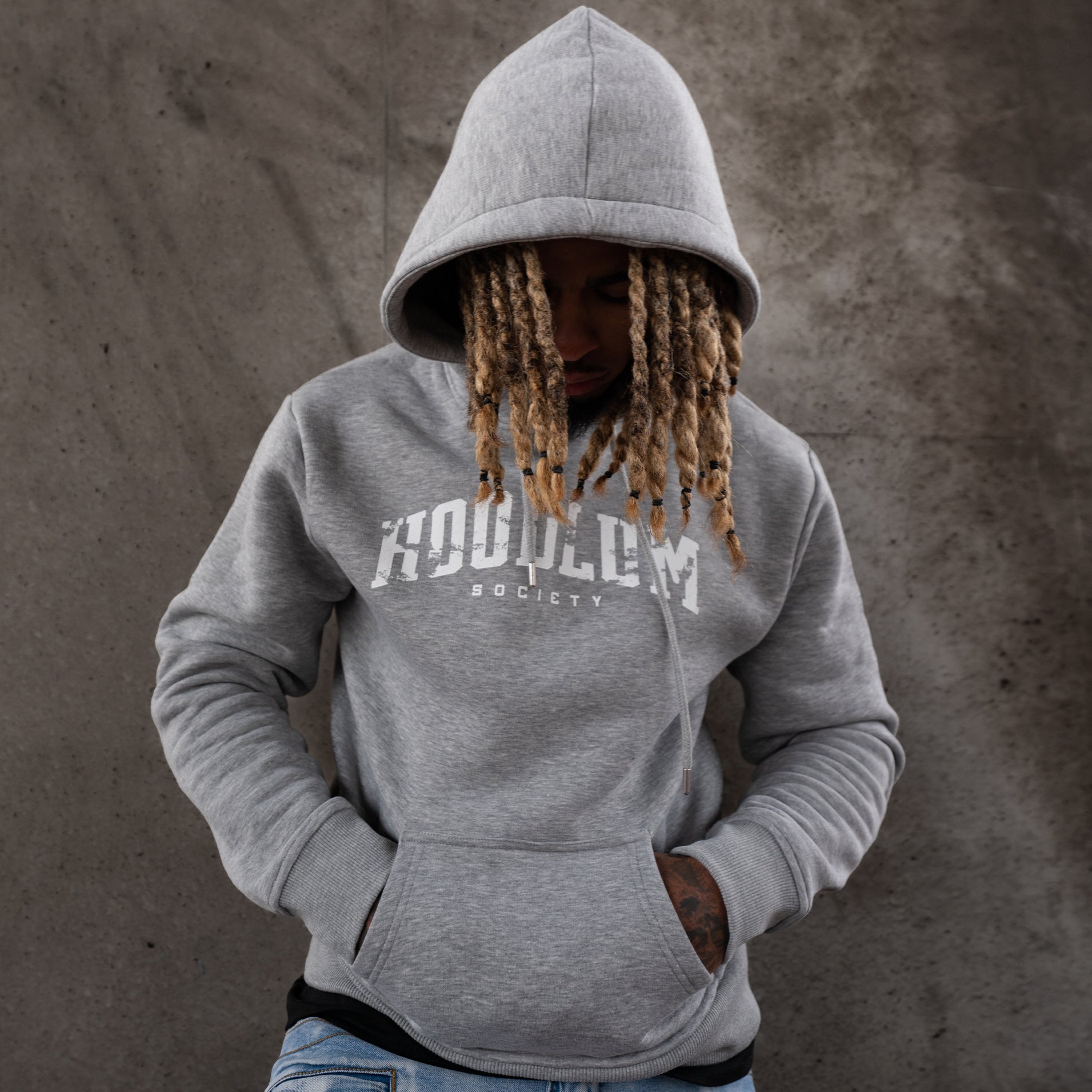 Hoodlum Core Grey Hoodie