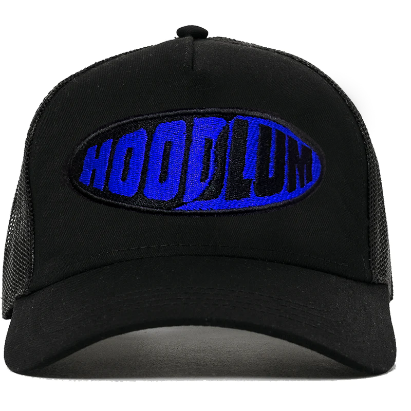 HOODLUM SOCIETY BLACK AND BLUE BASEBALL CAP