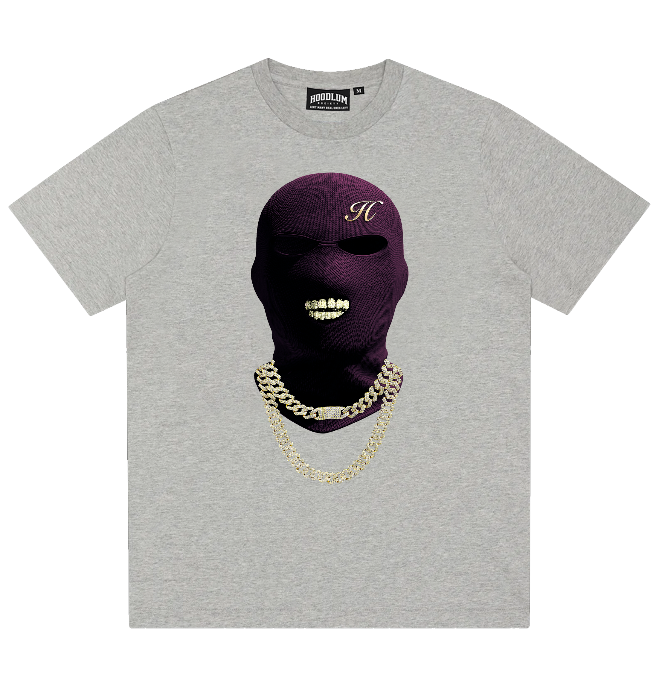 HOODLUM SKI MASK GREY T-SHIRT