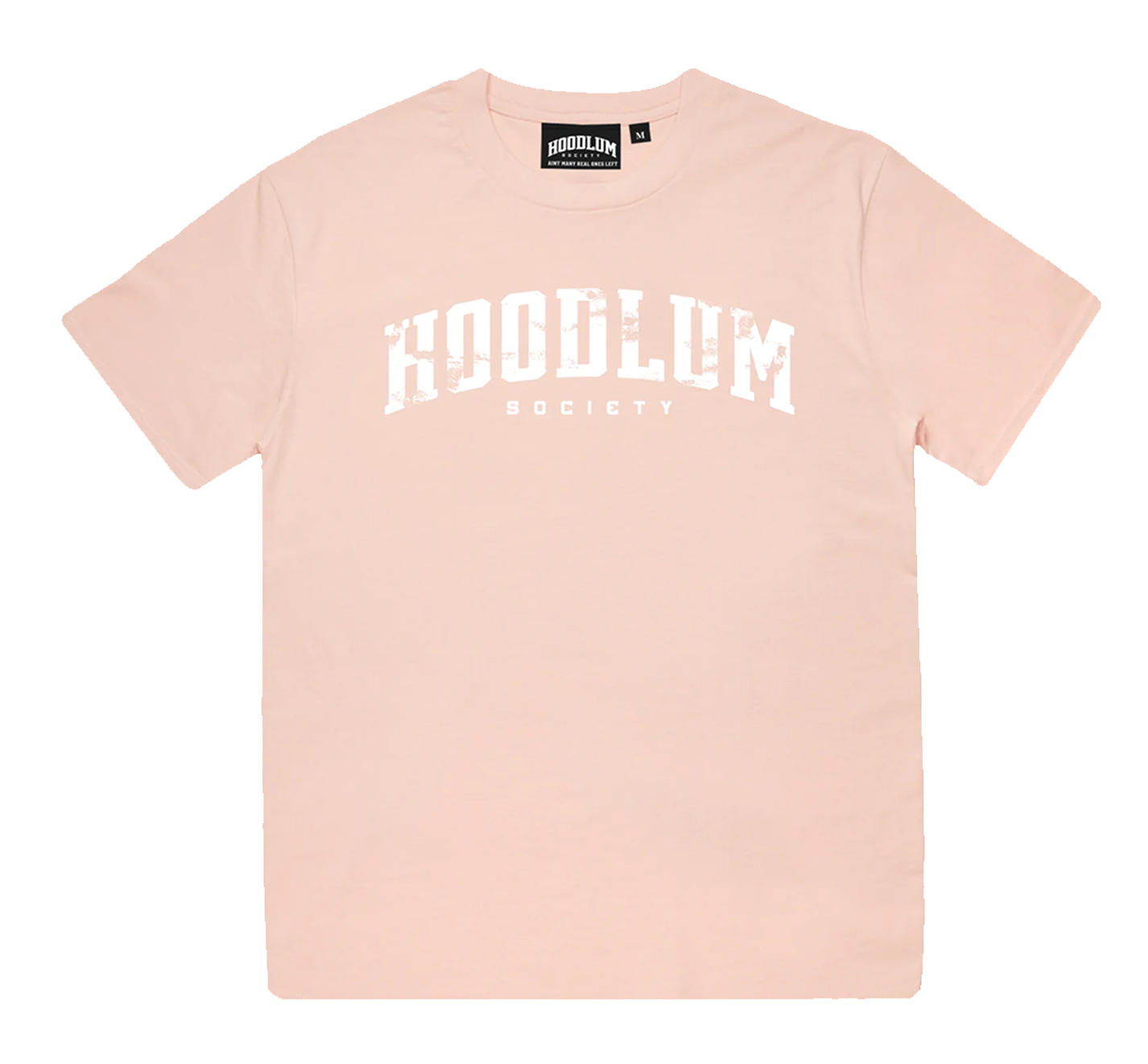 DISTRESSED PALE PINK HOODLUM  T-SHIRT