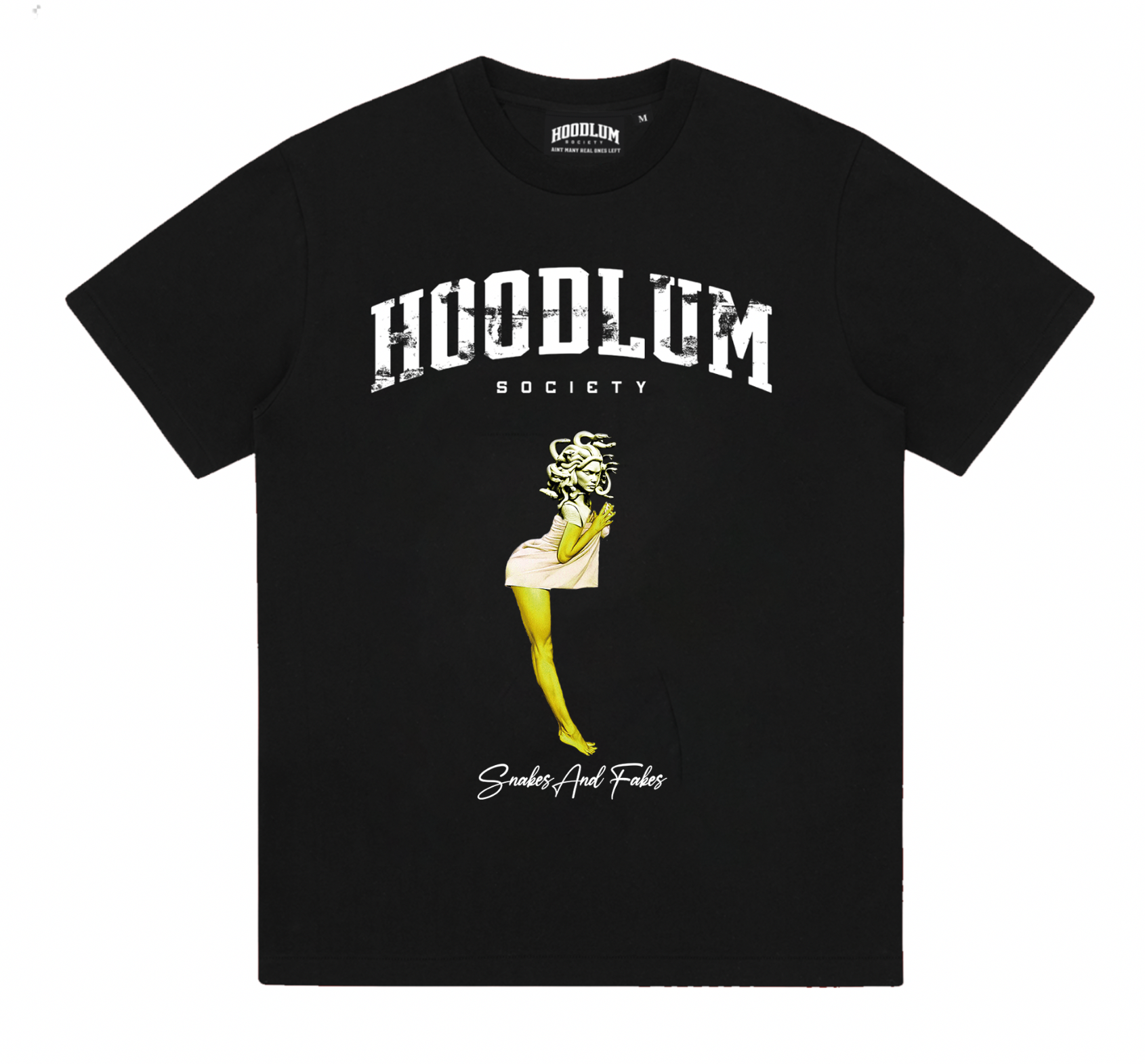 HOODLUM SNAKES AND FAKES BLACK T-SHIRT