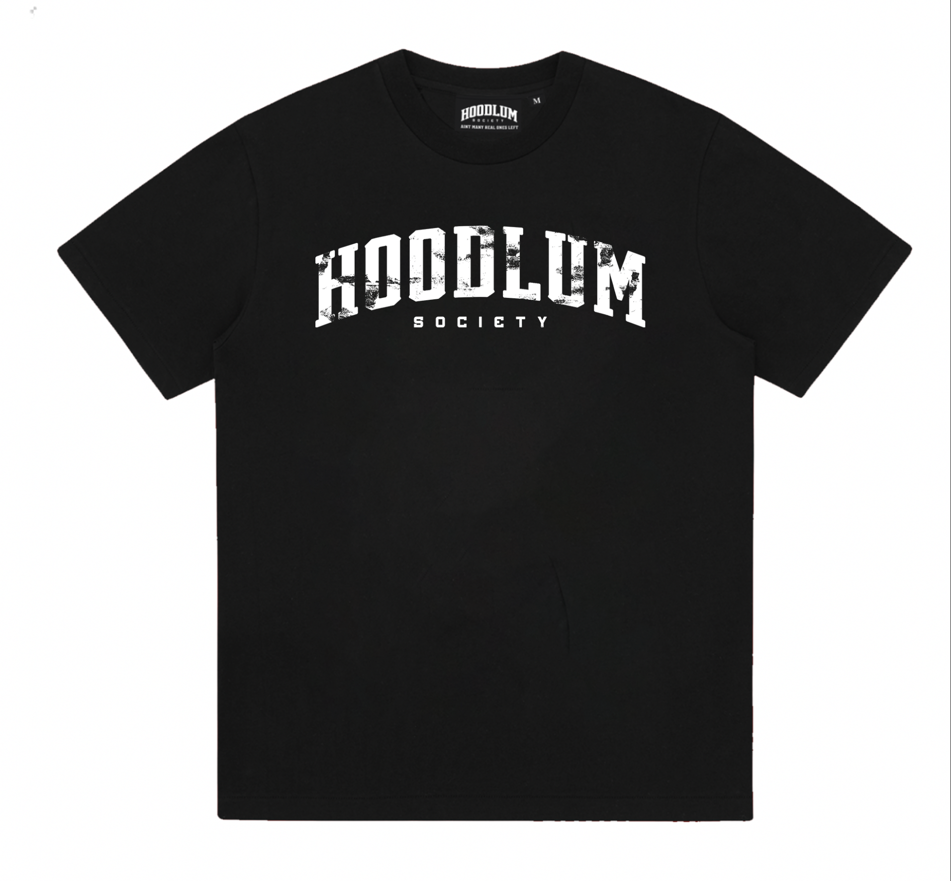 DISTRESSED BLACK HOODLUM  T-SHIRT