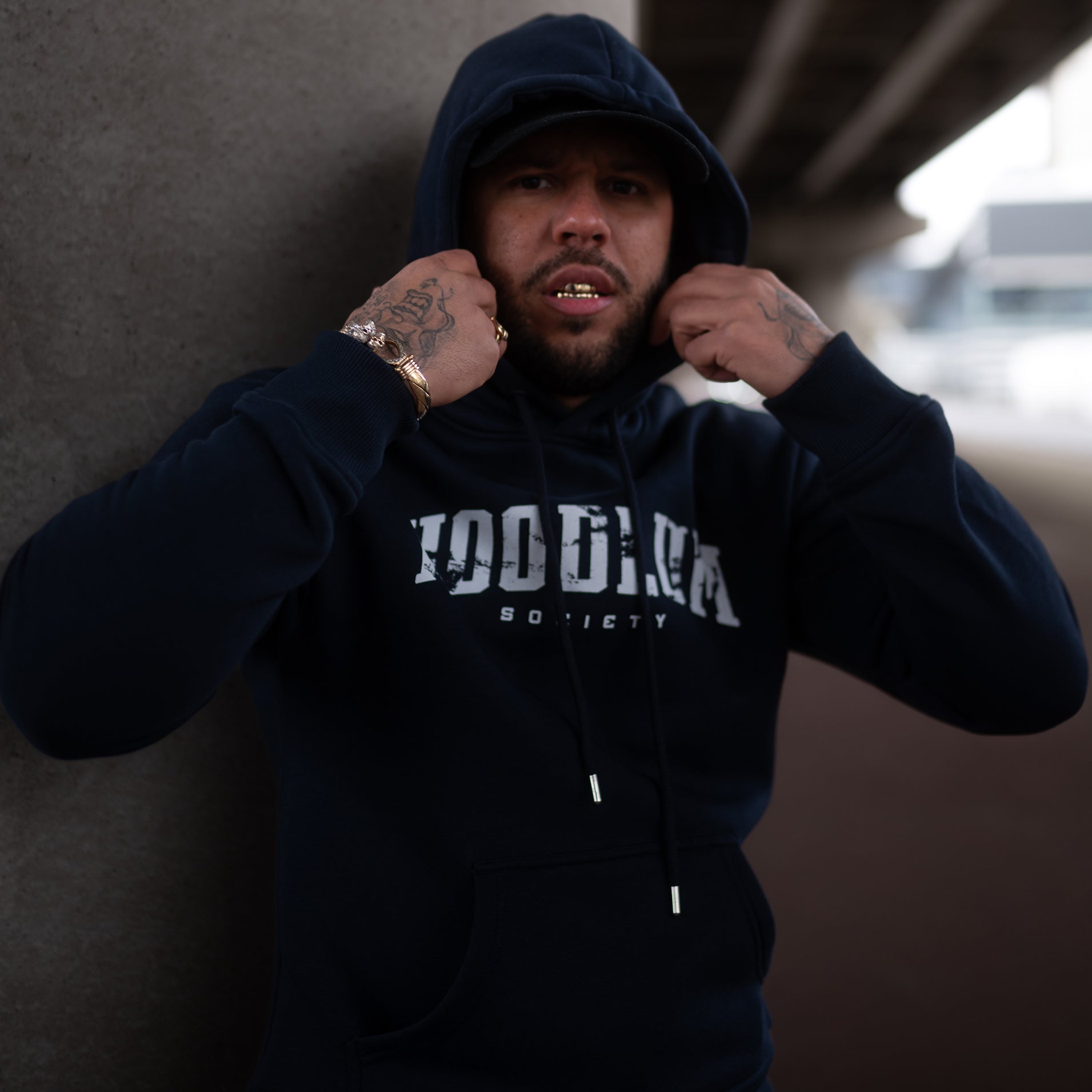 Hoodlum Core Navy Hoodie