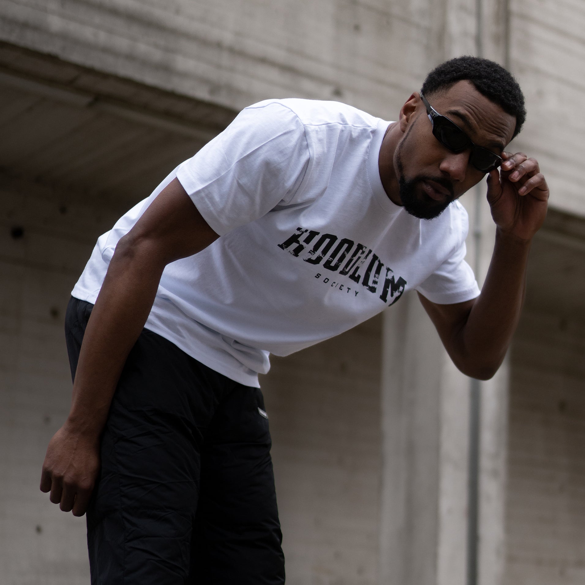 DISTRESSED WHITE HOODLUM  T-SHIRT